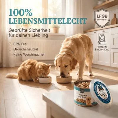 HUND IST KÖNIG Dosendeckel für Tierfutter (3 Stk.), BPA-frei, Made in DE HUND IST KÖNIG Dosendeckel für Tierfutter (3 Stk.), BPA-frei, Made in DE
