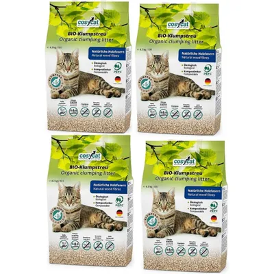 CosyCat Bio-Klumpstreu FEIN aus Holz 100% natürliches Katzenstreu CosyCat Bio-Klumpstreu FEIN aus Holz 100% natürliches Katzenstreu