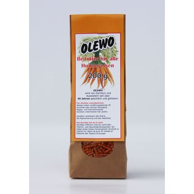 Olewo Karotten-Pellets | Ergänzungsfuttermittel für Hunde