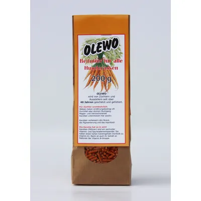 Olewo Karotten-Pellets | Ergänzungsfuttermittel für Hunde Olewo Karotten-Pellets | Ergänzungsfuttermittel für Hunde