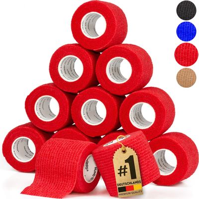 HUND IST KÖNIG selbstklebender Verband, 12 Rollen (4,7m x 5cm) Haftbandage
