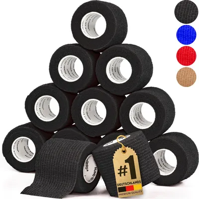 HUND IST KÖNIG selbstklebender Verband, 12 Rollen (4,7m x 5cm) Haftbandage