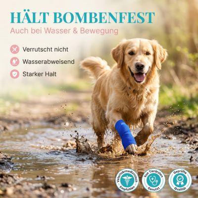 HUND IST KÖNIG selbstklebender Verband, 12 Rollen (4,7m x 5cm) Haftbandage