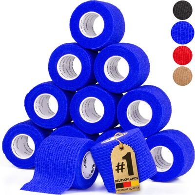 HUND IST KÖNIG selbstklebender Verband, 12 Rollen (4,7m x 5cm) Haftbandage