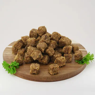 Würfelhappen Fleischwürfel Leckerli Snack, Belohnung für Hunde 200g Würfelhappen Fleischwürfel Leckerli Snack, Belohnung für Hunde 200g