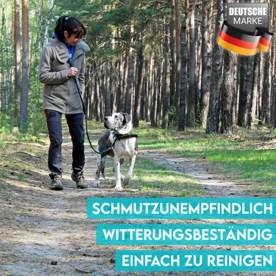 HUND IST KÖNIG robuste Hundeleine 2,3 m aus Kletterseil, 3-fach verstellbar HUND IST KÖNIG robuste Hundeleine 2,3 m aus Kletterseil, 3-fach verstellbar