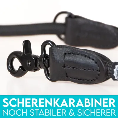 HUND IST KÖNIG robuste Hundeleine 2,3 m aus Kletterseil, 3-fach verstellbar HUND IST KÖNIG robuste Hundeleine 2,3 m aus Kletterseil, 3-fach verstellbar