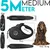 HUND IST KÖNIG Rollleine 5m für kleine & große Hunde, ergonomischer Griff HUND IST KÖNIG Rollleine 5m für kleine & große Hunde, ergonomischer Griff