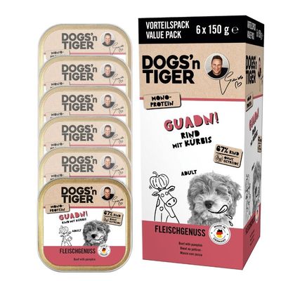 Dogs’n Tiger Guadn Multibox, Hundefutter, Rind & Kürbis