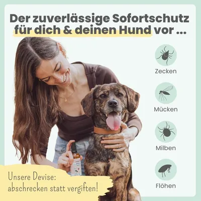 Zpray für Hunde & Menschen gegen Zecken, Flöhe & Mücken Zpray für Hunde & Menschen gegen Zecken, Flöhe & Mücken