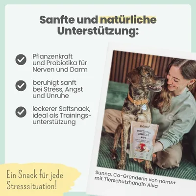 Wohlfühlsnacks für Hunde mit Probiotika bei Stress & Angst Wohlfühlsnacks für Hunde mit Probiotika bei Stress & Angst