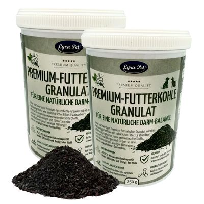 Lyra Pet® Premium-Futterkohle Granulat für Hunde und Katzen
