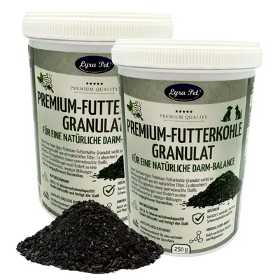 Lyra Pet® Granulés de charbon alimentaire haut de gamme pour chiens + chats Lyra Pet® Granulés de charbon alimentaire haut de gamme pour chiens + chats