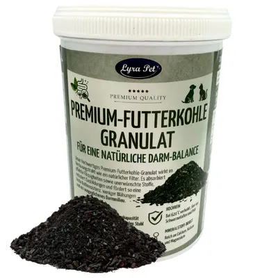 Lyra Pet® Granulés de charbon alimentaire haut de gamme pour chiens + chats Lyra Pet® Granulés de charbon alimentaire haut de gamme pour chiens + chats