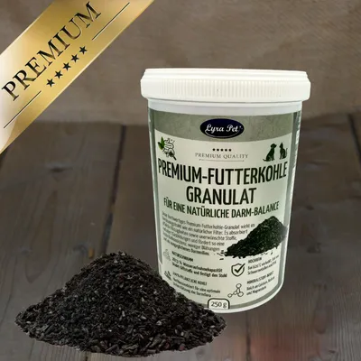 Lyra Pet® Granulés de charbon alimentaire haut de gamme pour chiens + chats Lyra Pet® Granulés de charbon alimentaire haut de gamme pour chiens + chats