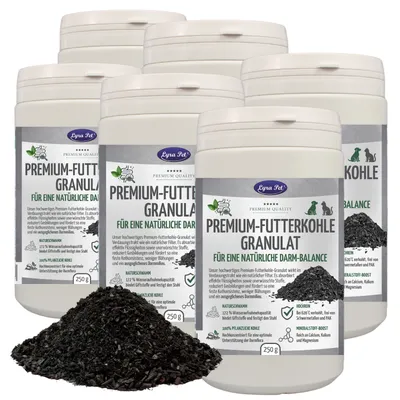 Lyra Pet® Premium-Futterkohle Granulat für Hunde und Katzen