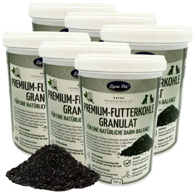 Lyra Pet® Granulés de charbon alimentaire haut de gamme pour chiens + chats Lyra Pet® Granulés de charbon alimentaire haut de gamme pour chiens + chats