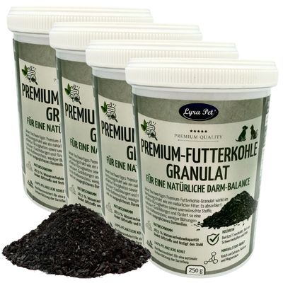 Lyra Pet® Premium-Futterkohle Granulat für Hunde und Katzen