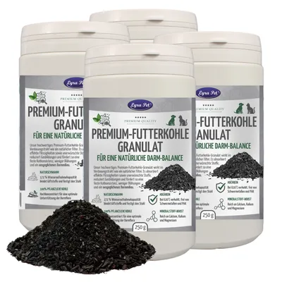 Lyra Pet® Premium-Futterkohle Granulat für Hunde und Katzen