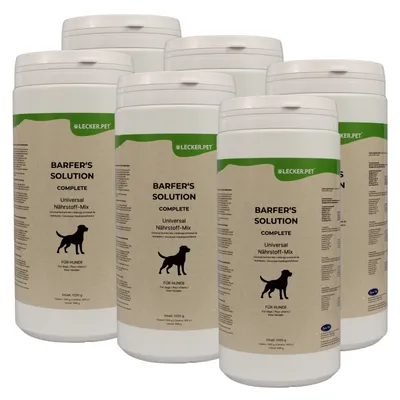 Lecker.Pet Barfer's Solution Complete Universal Nährstoff Pulver für Hunde