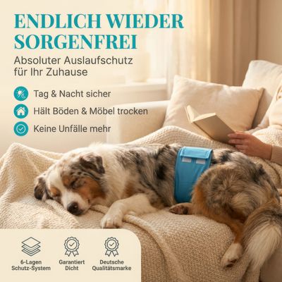 HUND IST KÖNIG waschbare Hundewindeln für Rüden (3 Stk), saugstark & bequem