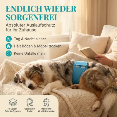 HUND IST KÖNIG waschbare Hundewindeln für Rüden (3 Stk), saugstark & bequem HUND IST KÖNIG waschbare Hundewindeln für Rüden (3 Stk), saugstark & bequem
