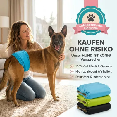 HUND IST KÖNIG waschbare Hundewindeln für Rüden (3 Stk), saugstark & bequem HUND IST KÖNIG waschbare Hundewindeln für Rüden (3 Stk), saugstark & bequem