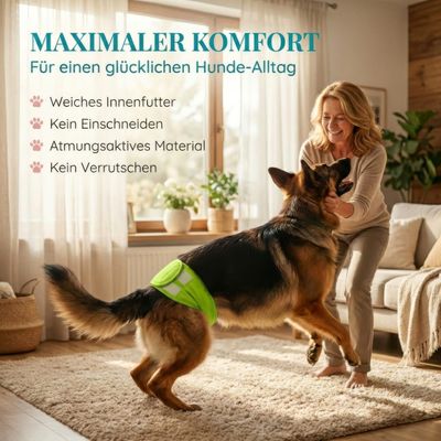 HUND IST KÖNIG waschbare Hundewindeln für Rüden (3 Stk), saugstark & bequem
