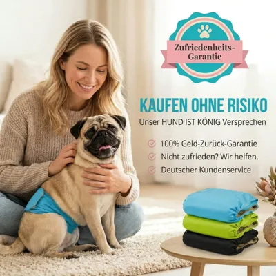 HUND IST KÖNIG waschbare Hundewindeln für Rüden (3 Stk), saugstark & bequem HUND IST KÖNIG waschbare Hundewindeln für Rüden (3 Stk), saugstark & bequem