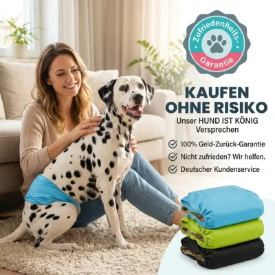 HUND IST KÖNIG waschbare Hundewindeln für Rüden (3 Stk), saugstark & bequem HUND IST KÖNIG waschbare Hundewindeln für Rüden (3 Stk), saugstark & bequem