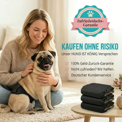 HUND IST KÖNIG waschbare Hundewindeln für Rüden (3 Stk), saugstark & bequem HUND IST KÖNIG waschbare Hundewindeln für Rüden (3 Stk), saugstark & bequem