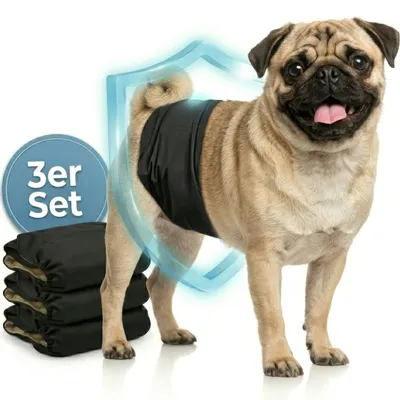 HUND IST KÖNIG waschbare Hundewindeln für Rüden (3 Stk), saugstark & bequem HUND IST KÖNIG waschbare Hundewindeln für Rüden (3 Stk), saugstark & bequem