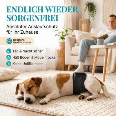 HUND IST KÖNIG waschbare Hundewindeln für Rüden (3 Stk), saugstark & bequem