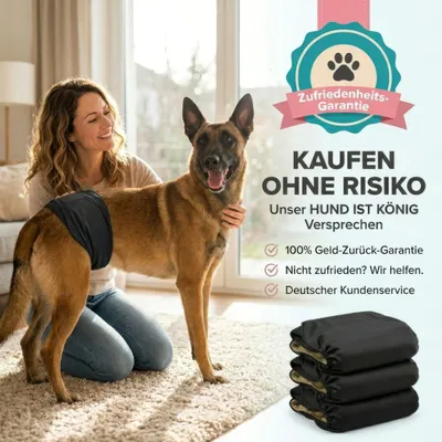 HUND IST KÖNIG waschbare Hundewindeln für Rüden (3 Stk), saugstark & bequem HUND IST KÖNIG waschbare Hundewindeln für Rüden (3 Stk), saugstark & bequem
