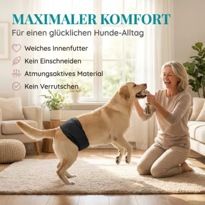 HUND IST KÖNIG waschbare Hundewindeln für Rüden (3 Stk), saugstark & bequem HUND IST KÖNIG waschbare Hundewindeln für Rüden (3 Stk), saugstark & bequem