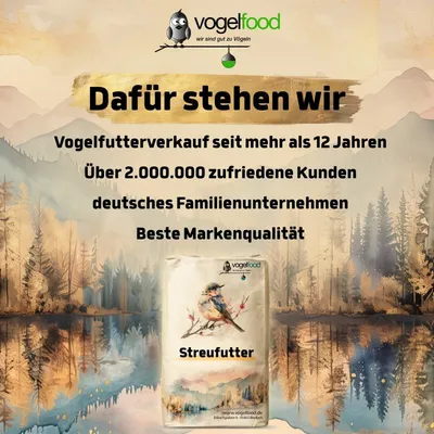 25 kg Streufutter Vogelfutter für Vögel Wildvögel Vogelfood