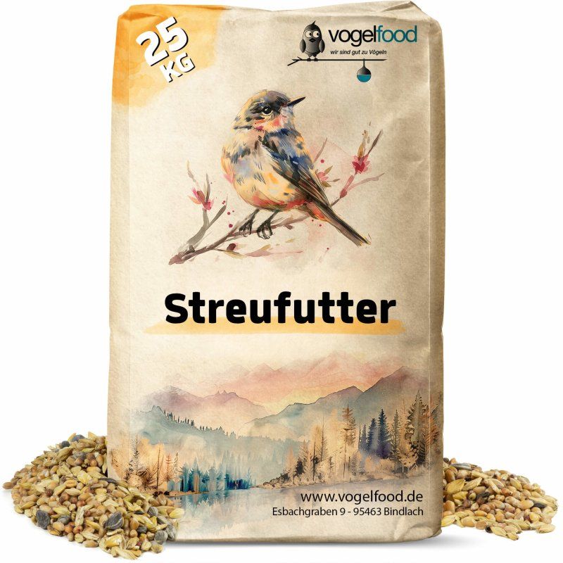 25 kg Streufutter Vogelfutter für Vögel Wildvögel Vogelfood