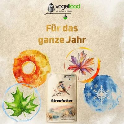 25 kg Streufutter Vogelfutter für Vögel Wildvögel Vogelfood