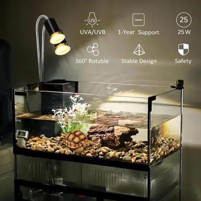 Lampe UVA UVB tortue reptile, chauffage aquarium solaire