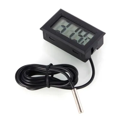 Digitales LCD-Thermometer mit externer Sonde für Kühlschränke und Aquarien Digitales LCD-Thermometer mit externer Sonde für Kühlschränke und Aquarien