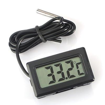 Digitales LCD-Thermometer mit externer Sonde für Kühlschränke und Aquarien