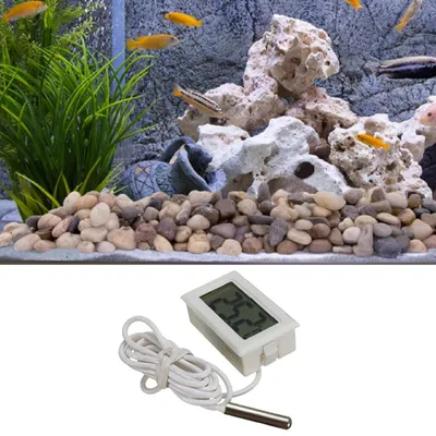 Digitales LCD-Thermometer mit externer Sonde für Kühlschränke und Aquarien Digitales LCD-Thermometer mit externer Sonde für Kühlschränke und Aquarien