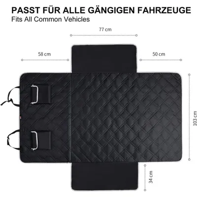 Universeller Kofferraumschutz für Hunde aus Oxford 600D-Gewebe,185 x103 cm
