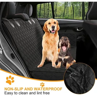 Autositzschutz für Hunde mit Bezug und Sicherheitsgurt