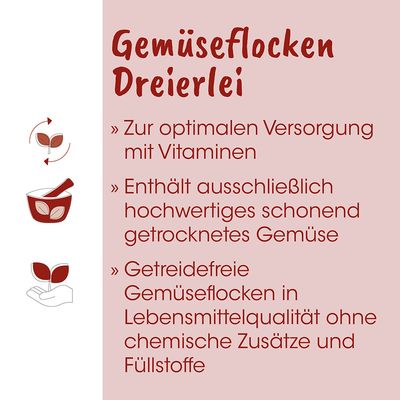 Fit-BARF Gemüseflocken Dreierlei