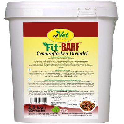 Fit-BARF Gemüseflocken Dreierlei