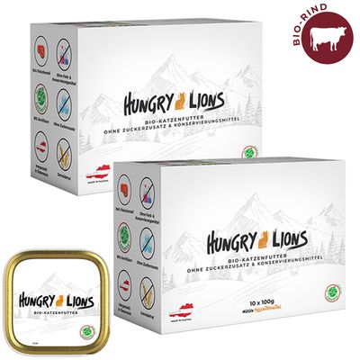 Hungry Lions - Hochwertiges BIO Katzennassfutter