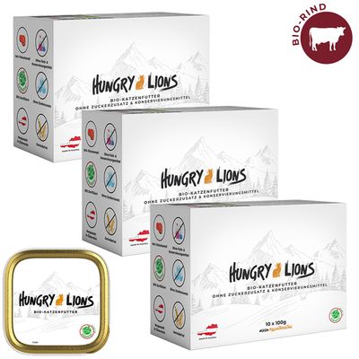 Hungry Lions - Hochwertiges BIO Katzennassfutter