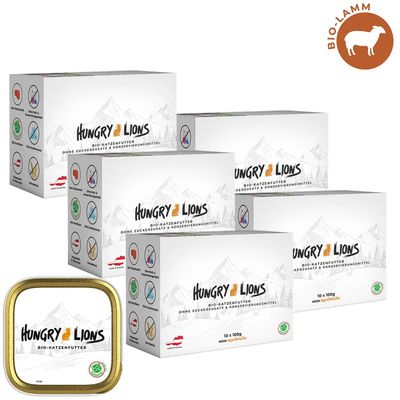 Hungry Lions - Hochwertiges BIO Katzennassfutter