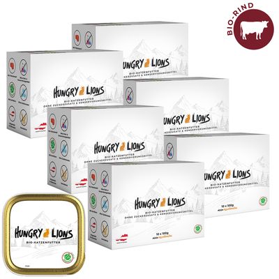 Hungry Lions - Hochwertiges BIO Katzennassfutter